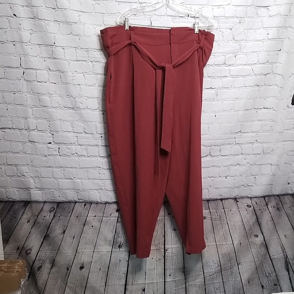 Torrid Women's Rust Paperbag Pants Size 24
